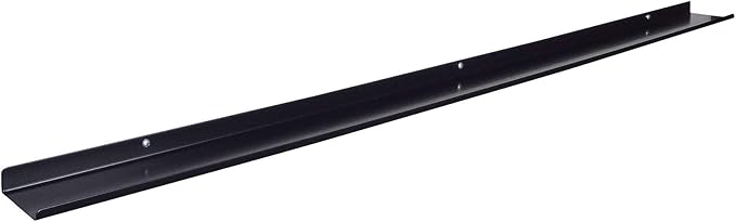 Floating Ledge, Photo Shelf, Art Ledge - Very Durable and Made in The USA (Black, 42")