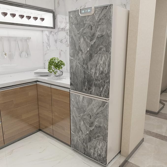 TOTIO Gray Marble Contact Paper Textured Grey Granite Wallpaper Peel Stick Countertop Paper 32x78inch Removable Waterproof Adhesive Thick Matte Marble Look Wall Paper Roll Kitchen Table Vinyl Wrap
