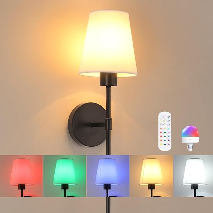 Battery Operated Wall Sconce, 120H Usage Time 22.6