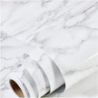 practicalWs Marble Wallpaper Granite White and Gray Wall Paper Roll 47.2