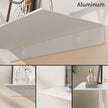 Danpoo White Floating Shelf for Wall Storage, Metal Wall Shelf for Living Room/Bathroom/Kitchen, Display Shelf for Collectibles, 16