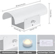 ChangM Wall Sconce Set of 2 Modern LED Wall Light Lamps Dimmable by Rotate Button 12W Cool White 6000K Up and Down Acrylic Lighting Fixture for Living Room Bedroom Hallway Conservatory Room Decor