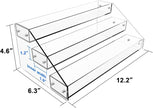 Homakover 3 Tier Acrylic Spice Rack Kitchen Organizer, Sturdy Construction, Space Saving, Great for Cabinets, Pantry, Countertops