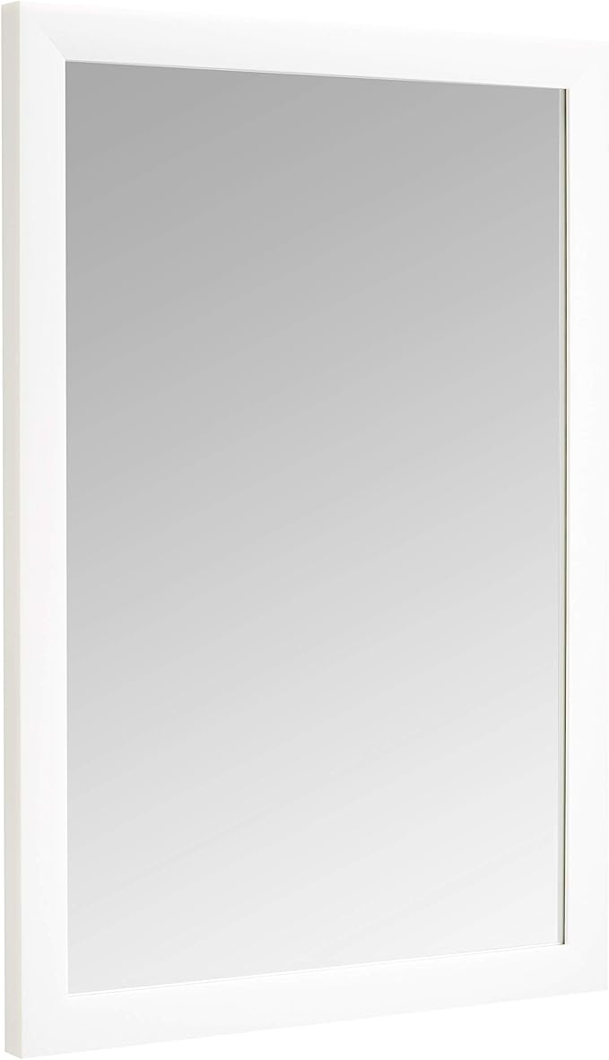 Amazon Basics Rectangular Wall Mount Mirror for Bedroom, Living Room, Entryway, 20