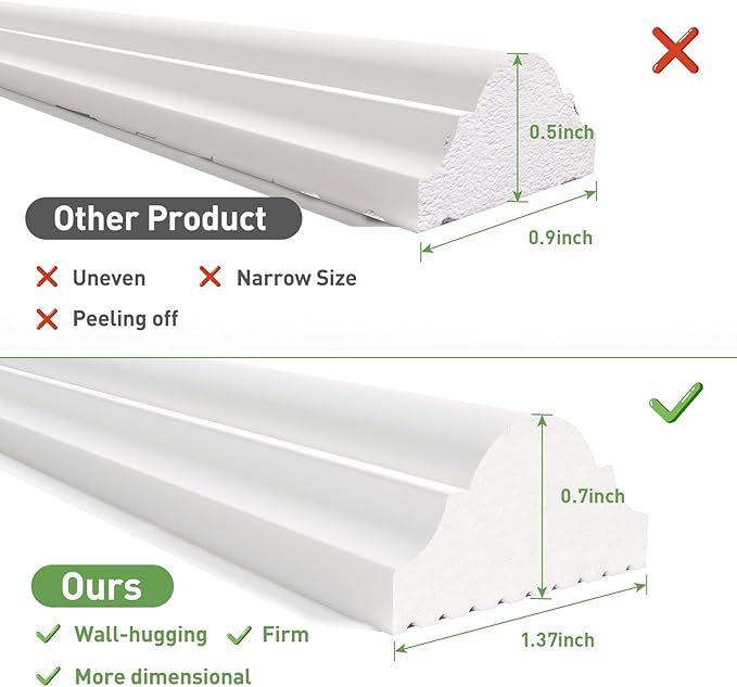 Peel and Stick Wall Molding, 4 Set 16