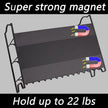 SWOMMOLY Magnetic Spice Rack for Refrigerator with 21 Spice Jars, 396 Spice Labels Set, 3 Tier Spice Rack Organizer for Cabinet, Countertop, Fridge, Pantry, Black