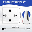 COUKIU Pre-Cut 6 Set Peel and Stick Wall Molding Trim Kit, 24