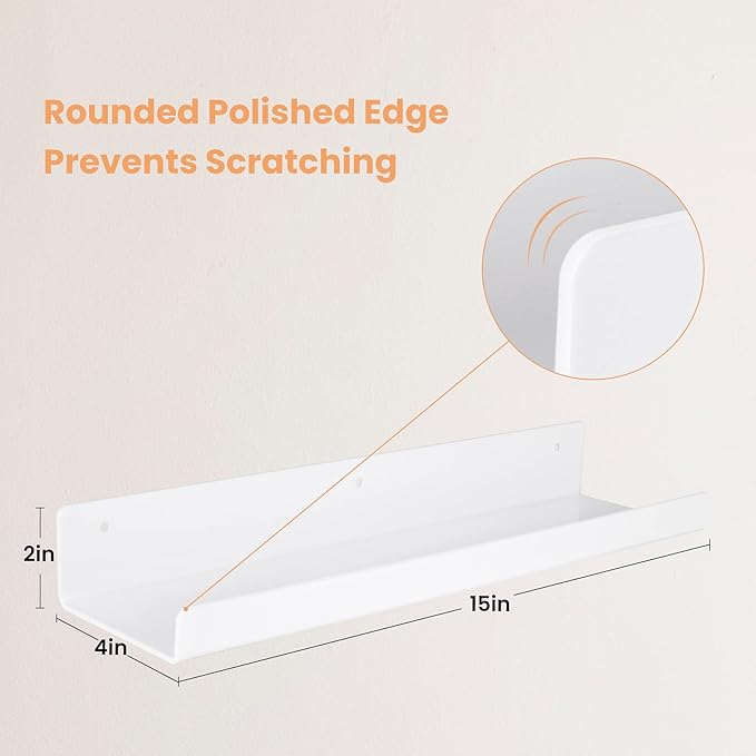 upsimples Acrylic Shelves for Wall Decor, 15