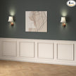 4 Set Peel and Stick Wall Molding Trim Kit, Premade Wainscoting Panels, White Pre Cut Wall Panels for Interior Wall Decor, DIY Home Decoration Picture Frame (20 x 20 Inch)