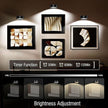 Xuolder Picture Lights for Wall,2000mAh Rechargeable Battery Poster Lights LED Magnetic Painting Light with Remote Control,3 Color Temps&12 RGB Timer Dimmable Wall Light for Art Display Wall Decor