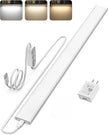 ASOKO Plug-in Under Desk Light, 24Inch LED Workbench Lights with Super Brighten 900Lumen and 3 Temps (3000K/4000K/6000K) for Kitchen Sink/Desk/Workbench-No Motion Sensor Unction