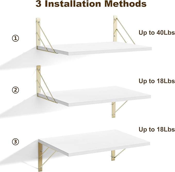 Love-KANKEI Deep Floating Shelves for Wall, 16