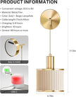 Battery Operated Wall Sconce Set of 2, Wireless Rechargeable Wall Lights with Remote Control, 9 Colors Dimmable LED Lamps, Modern Cordless Sconces for Bedroom Living Room Hallway(Gold)