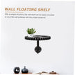 Gear Shaped Wall Floating Shelf 9.44X9.44X6.88In Vintage Industrial Style Wall Mounted Floating Shelf for Plants Books Bathroom Decor