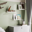 Albumgit 2 Pack Acrylic Shelves for Wall Storage, Self-Adhesive 15