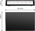FUDESY LED Wall Sconce, Black Plastic Modern Wall Light Fixtures, Indoor Outdoor Up and Down Wall Lighting for Living Room Bedroom Hallway Corridors, 3000K, Warm White, 2-Pack