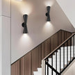 Wall Sconces Set of Two, Bathroom Sconces Lighting 13 inch Black Modern Sconces Wall Decor Set of 2 Indoor Wall Light Fixtures for Living Room Hallway Staircase Bedroom Hardwired