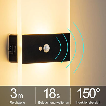 Wall Sconce, LED Wall Lights for Room Decor, Battery Operated Wall Sconce, Remote Control, Dimmable, Rechargeable, Small Night Lights for Hallway Stairway Porch Closet