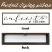 Funny Coffee Wood Sign, Coffees Bar Decoration, Rustic Coffee Station Decor, Home Kitchen Decors for Shelf, Friend Gift for Coffees Lover, Cafecito y Chisme Sign, 17.8x4x1.2 inches