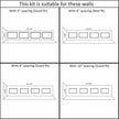 Peel and Stick Wall Molding Kit, Ready to Assemble Wainscoting Panels, Pre-Cut Molding Trim for Home and Office Interrior Wall Decor, DIY, Premade (4 Frames)