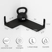 Muzilife Corner Floating Shelves Wooden Floating Shelve Set of 4, Wall Mounted for Storage, L-Shaped Shelves for Wall Decor Organizer for Bedroom, Bathroom, Kitchen, Living Room and Office, Black