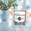Funny Bathroom Signs Decor, Toilet Wooden Sign With Stand, The Bathroom Open 24 Hours Please Seat Yourself Sign, Farmhouse Restroom Quote Sign For Toilet Restroom Washroom Lavatory Home Decor Gifts