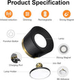 Moobibear Motion Sensor Wall Light Indoor 2Pcs, 3500mAh Rechargeable Battery Operated LED Wall Light, Wall Lamp Wireless with 360 ° Rotation, 3 Color Temperatures for Bedroom, Study, Corridor, Picture