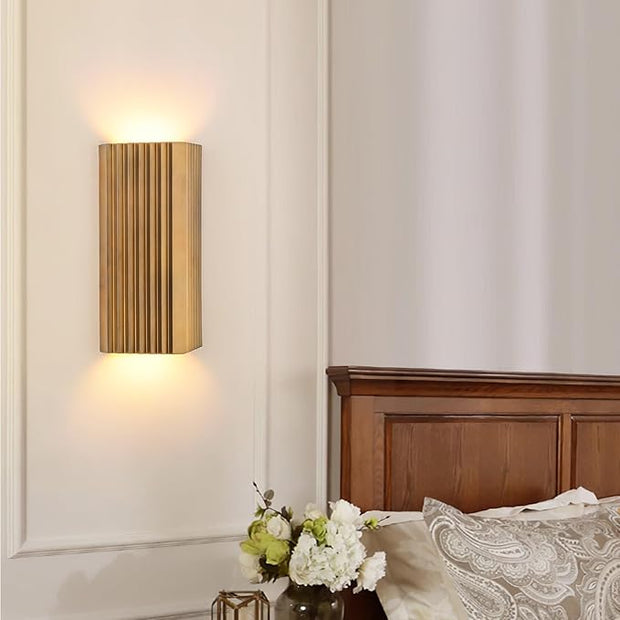 ZEROUNO Modern LED Wall Sconce Indoor Wall Lights, Bronze Hardwired Up and Down Wall Mount Light for Living Room Bedroom Hallway Corridor Stairs Warm White 3000K (with Replacement G9 Bulbs)
