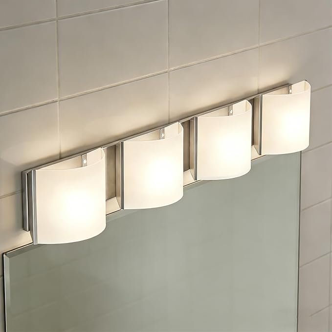 40 inch LED Wall Sconce Lights, Bathroom Vanity Lights, 4-Light Indoor Wall Light Fixtures Over The Mirror, Wall Decro Lighting for Bathroom Hallway Bedroom Living Room