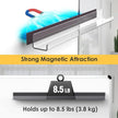NiHome Clear Magnetic Acrylic Book Shelves 2-Pack, 24'' for Whiteboard, Classroom and Fridge Storage, Sleek Design for Large Picture Books and File Holders, Holds up to 8.5 lbs