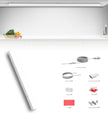 Under Cabinet Lighting Plug in, 32 Inch 1 Pc, Linkable AC120V 3CCT 3000K/4000K/5000K Ultra Slim, LED Under Cabinet Lights for Counter Light, Kitchen, Shelf, Sink, Workshop, Desk, White
