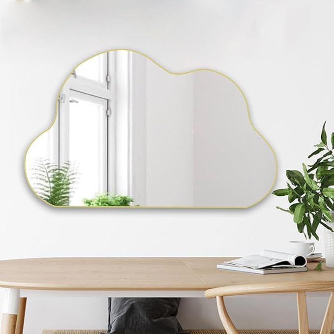 POZINO Gold Irregular Mirror, 33.5