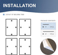 NeatiEase 4 Set Peel and Stick Wall Molding Trim Kit, 16