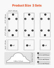 VEVOR Wall Molding 3 Pack, Wainscoting Panels Kit, Lightweight Paintable Polystyrene, Easy to Install, Waterproof Accent Wide Profile Trim for Interior Living Room, Bedroom,White (24x54 + 24x24 in)