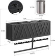 Rustic Hair Dryer Holder Wall Mounted,Hair Styling Tools & Accessories Organizer,Bathroom Supplies & hot Tools vanities Organizer Caddy,for Storage Flat Iron,Blow Dryer,Curling Iron,Towel
