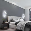 DELIPOP Wall Sconces, Modern Wall Sconce, 6500K Cool White Indoor Wall Light, Acrylic LED Wall Lights for Bedroom, Bathroom, Living Room, Hallway, Balcony (White)