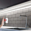 LED USB Under Cabinet Lights with Hand Wave,Under Counter Lighting, Under Desk Light Bar, Hand Wave Activated, Plug and Play,Soft Strip Light for Kitchen,Shelf,Cupboard,Closet (White, 1m)