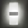 KICAAO Modern Wall Sconces Set of Two, Led Wall Light 10w, 6000k White Light Up Downlight, Hardwired Acrylic Wall Light Lighting, Suitable for Living Room Corridor Bedside (Cool White 6000K 2Pack)