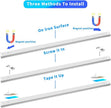 LED Cabinet Lights Bar with Motion Sensor, Dimmable Brightness and Color, IR Remote, Ultra Thin Strips Lighting Magnetic Mounting for Kitchen,Bookshelf,Closet 3Pack
