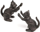 Ambipolar Cat Decorative Bookends, Unique Book Ends to Hold Books Heavy Duty for Office Desk, Vintage Antique Black Home Decor, Shelf Decoration, Modern Living Room Decor
