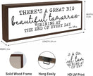 There's A Great Big Beautiful Tomorrow Sign, Positive Decoration Sign Gift, Inspirational Decor Signs, Farmhouse Table Shelf Decoration, Home Decor Accent for Living Room Bedroom, Housewarming Gift