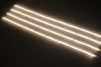 6 Pcs COB LED Strips Bright Dispaly Case Under Cabinet Light,Touch Sensor Dimmable LED, Bedrooms Bookshelf Wardrobes Cabinet Strip Lights (Warm White, 6 * 40inch LED Strips)