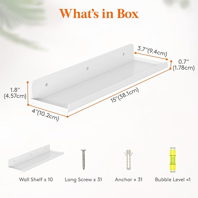 Lifewit Floating Shelves for Bathroom, 15