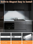 Under Cabinet Motion Sensor Lighting: 14 Inch Dimmable Rechargeable Lights Indoor - Battery Operated Lights - Undercabinet Closet Light Magnetic Led Light for Kitchen Home Bathroom Counter 5 Pack