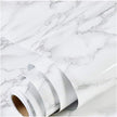 practicalWs Marble Wallpaper Granite White and Grey Paper Roll 23.6