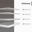 Fab Glass and Mirror Custom Acrylic Glass Shelves for Wall - 1/2