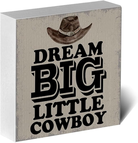 Western Decor Cowboy Decor Western Bathroom Wooden Box Sign Farmhouse Home Decorations Rustic Bedroom Funny Desk Shelf Centerpiece Table Display