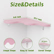 Cute Cloud Shelves, Wavy Floating Corner Shelf, Cute Corner Wall Shelves for Nursery Decor, Cloud Shelf for Bedroom,Living Room,Bathroom&Home Decor,Pink