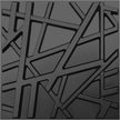 33 Pack 3D Wall Panels for Interior Wall Decor, 12''x12'' Black Accent Textured Wall Panels, Wall Covering Panles for Living Room, Gaming Room, TV Background, Cover 32 Sq.Ft