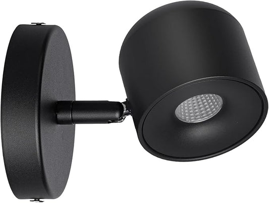 Aisilan Modern Adjustable Wall Sconce Bedside Wall Light Fixture Black LED Reading Light Ceiling Spot Light Warm White CRI 97